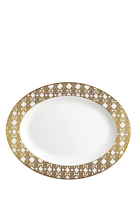 Monogram Oval Platter
